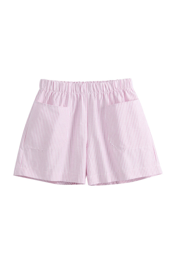 Masca cotton shorts, pink stripe
