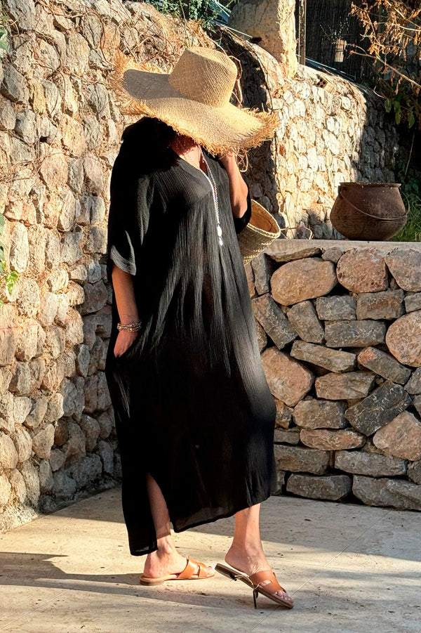 Milana viscose dress, black