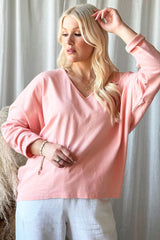 Miley cotton shirt, bright pink