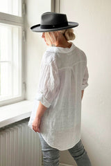 Milly linen shirt, white