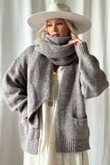 Mindy neuletakki, taupe
