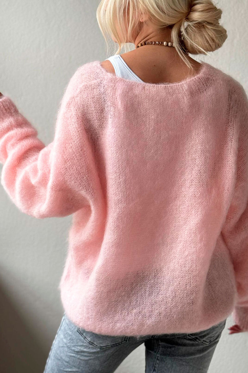 Mohair heaven jumper, rose