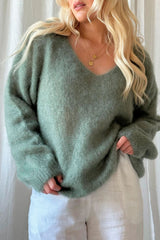 Mohair heaven jumper, sage green