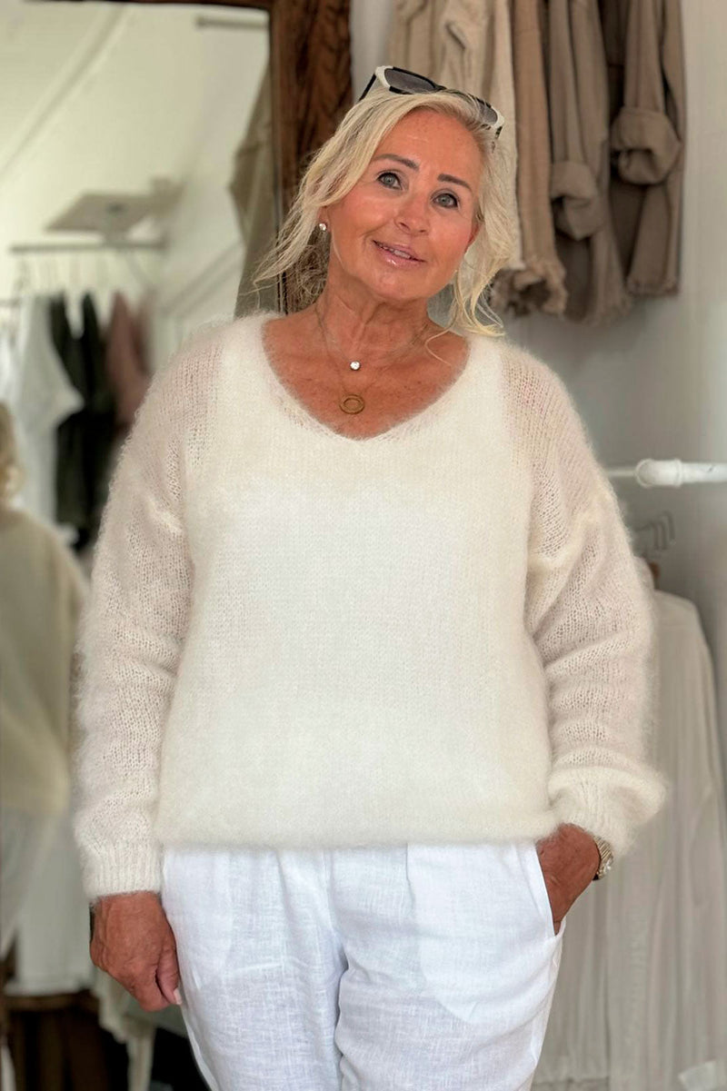 Mohair heaven jumper, off white