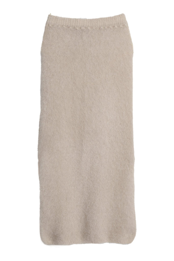Irene mohair skirt, beige