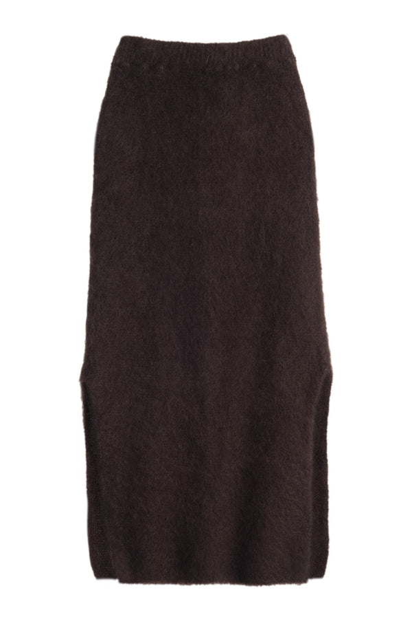 Irene mohair skirt, espresso