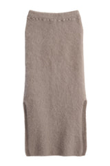 Irene mohair skirt, taupe