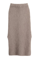 Irene mohair skirt, taupe