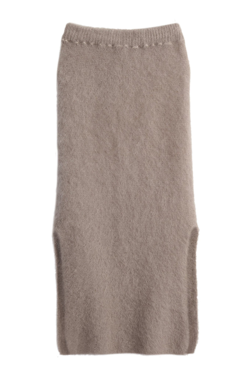 Irene mohair skirt, taupe