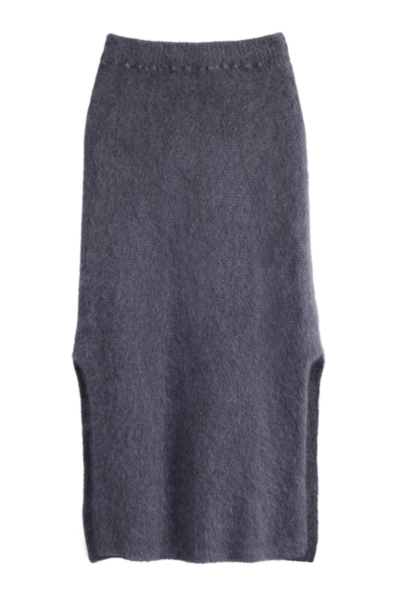 Irene mohair skirt, thunder