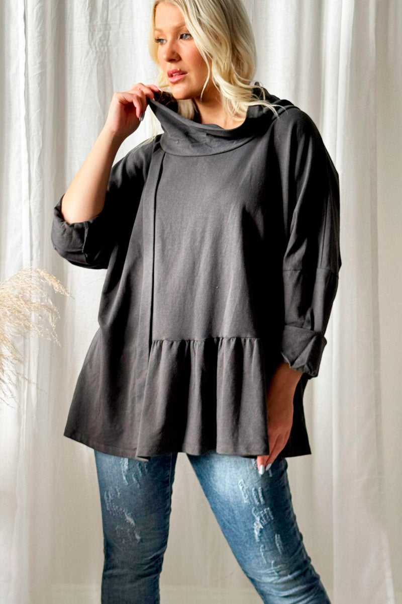 Momoko tunic, dark grey