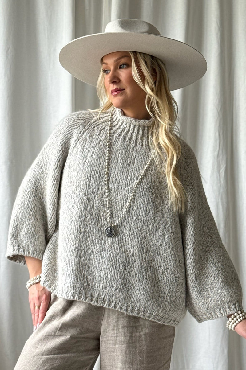 Moya jumper, stone