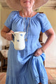 My Love linen dress, heavenly blue