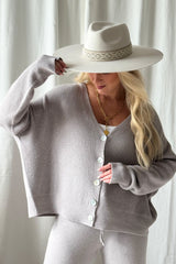 My moment ribbed cardigan, taupe