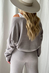 My moment ribbed cardigan, taupe