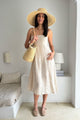 Netta linen dress, sand