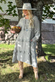 Olivine linen dress, taupe
