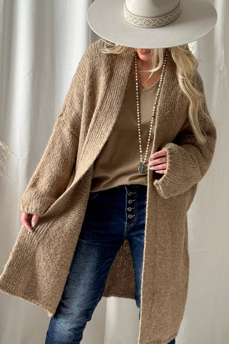 One fine day cardigan, caramel