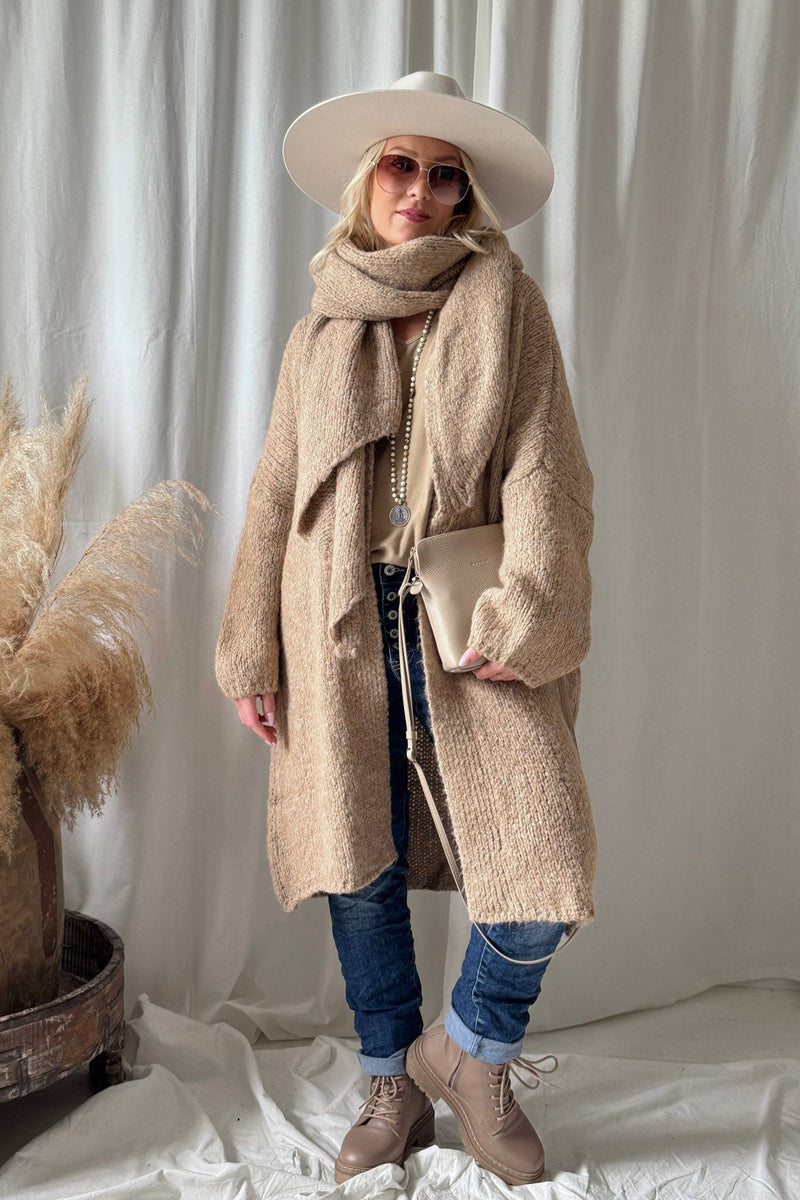 One fine day cardigan, caramel