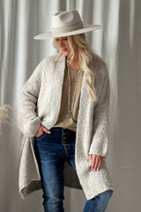 One fine day cardigan, stone