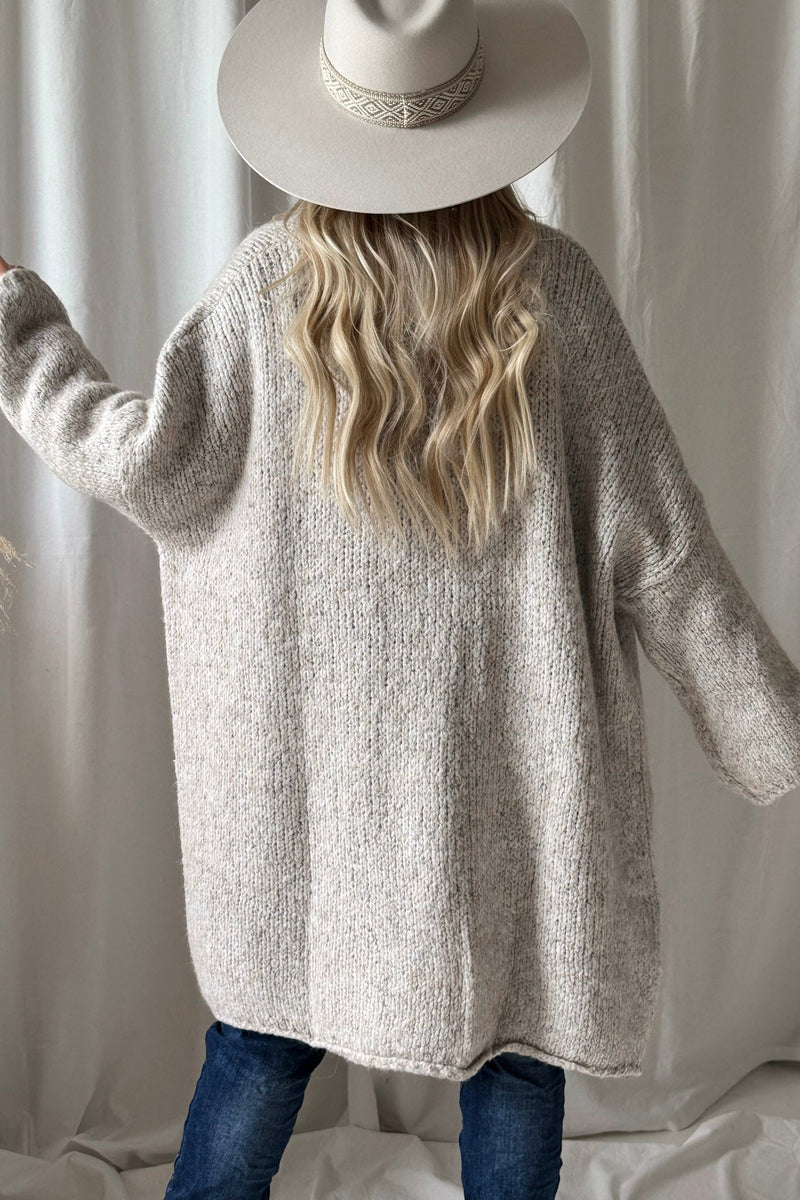 One fine day cardigan, stone