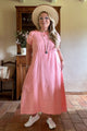 Palma pellavamekko, peach
