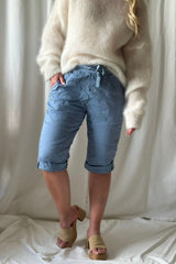 Perfect joggers capri, denim blue
