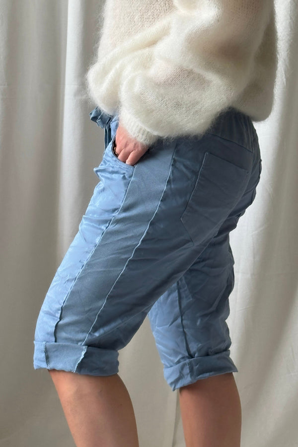 Perfect joggers capri, denim blue