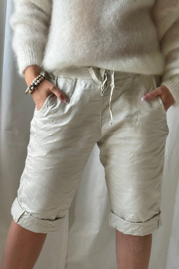 Perfect joggers capri, hiekka