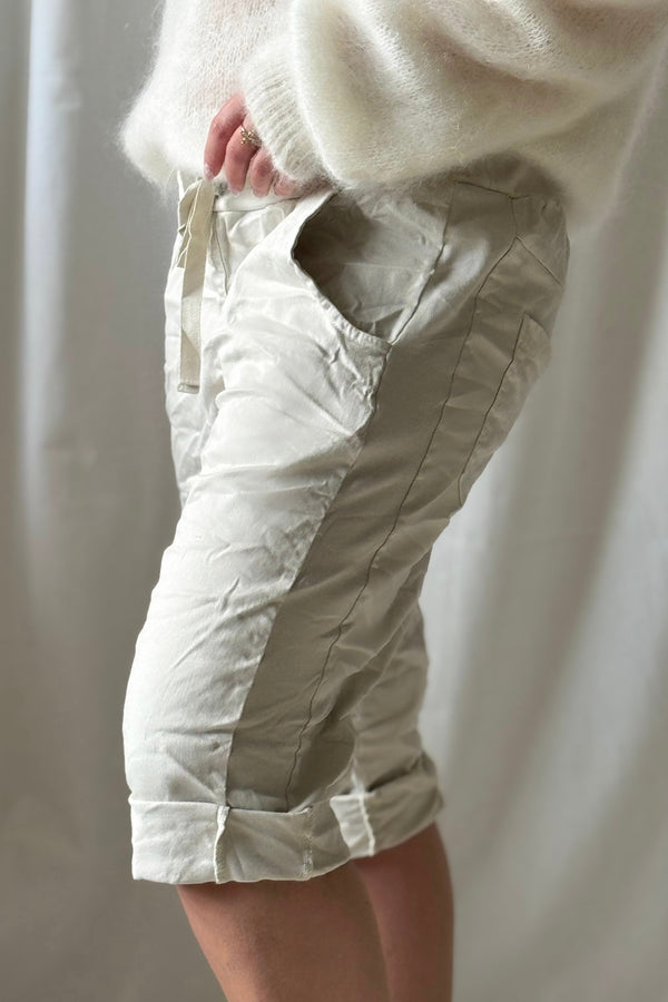 Perfect joggers capri, hiekka