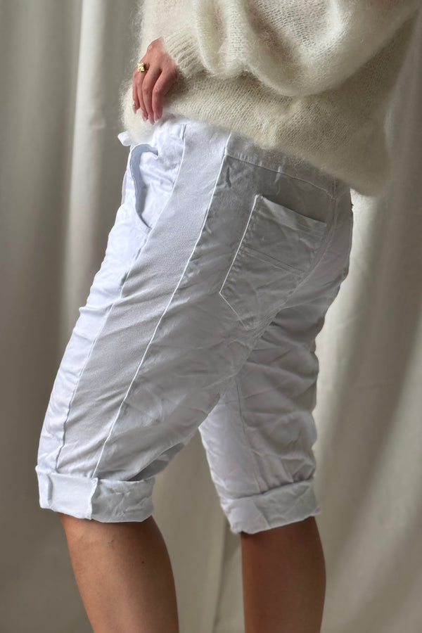 Perfect joggers capri, valkoinen