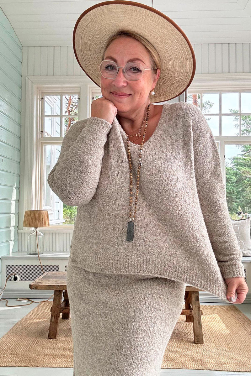 Perrine sweater, Taupe