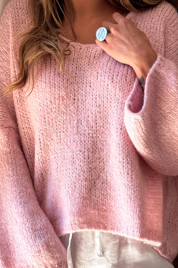 Philo knit, candy pink