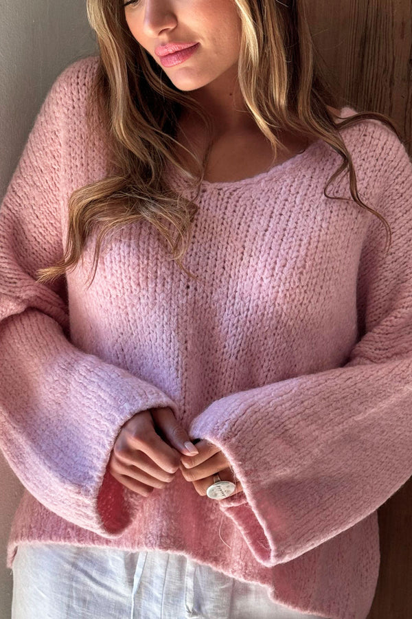 Philo knit, candy pink