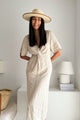 Collins linen dress, sand