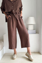 Havana linen pants, coffee