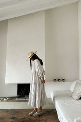 Summer Day linen dress, sand