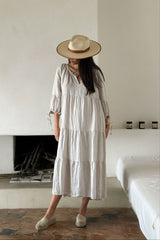 Summer Day linen dress, sand