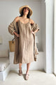 Jamie linen dress, savanna