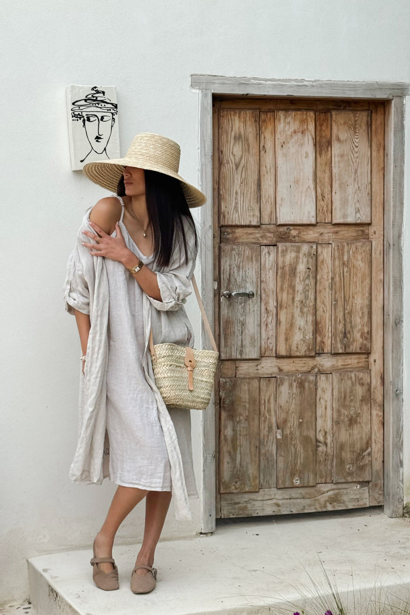 Jamie linen dress, sand