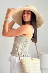 True fantasy linen top, natural