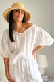 Solita linen shirt, white