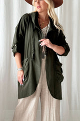 Pixie hoodie, khaki