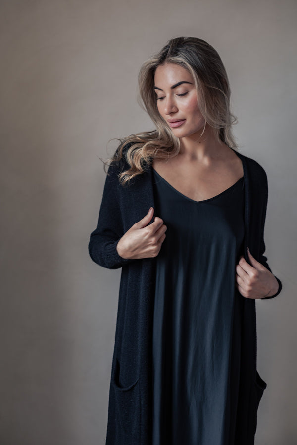 Pure Ease cardigan, black