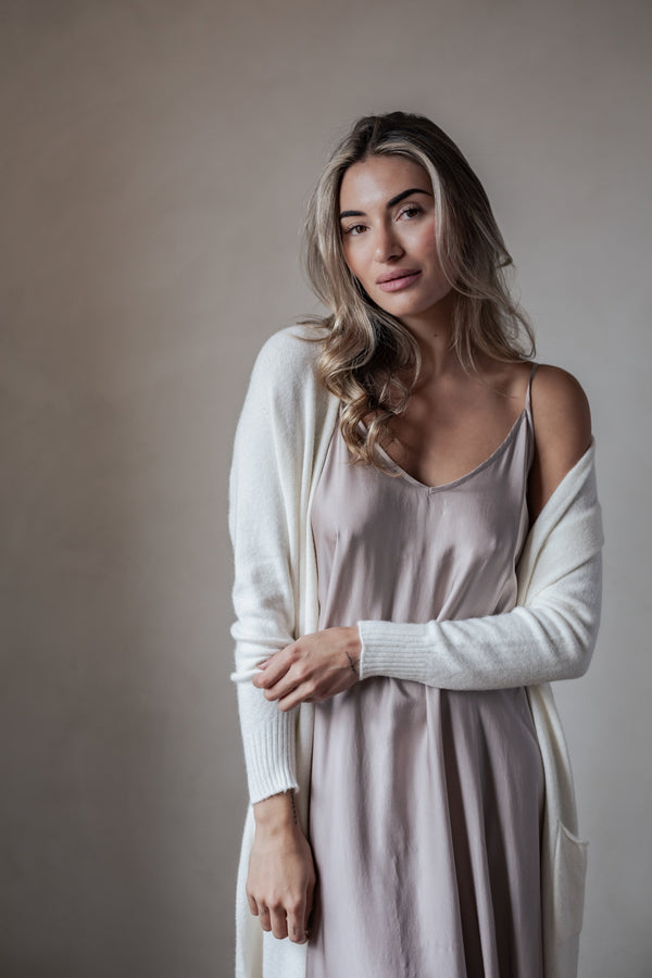 Pure Ease cardigan, off white