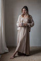 Satin luxe Radiance dress, powder