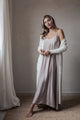 Satin luxe Radiance dress, silverpink