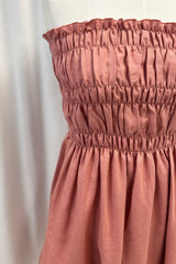 Romy pellavamekko, peach blush