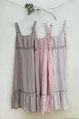 Rosabel linen dress, light pink