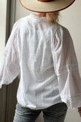 Ruby cotton shirt, white